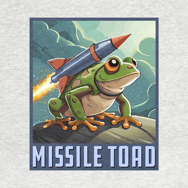 Missile Toad Square by Wright Art